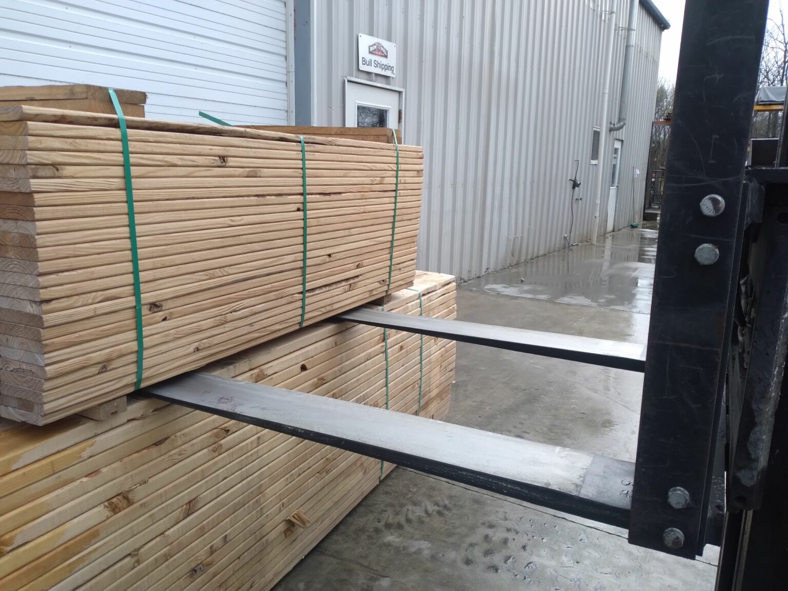 42" Long (6", 7", or 8" wide) Lumber Forks Sidekick Attachments