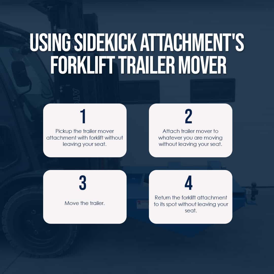 how to use a forklift trailer mover