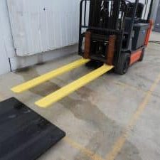 forklift extensions on a Toyota forklift