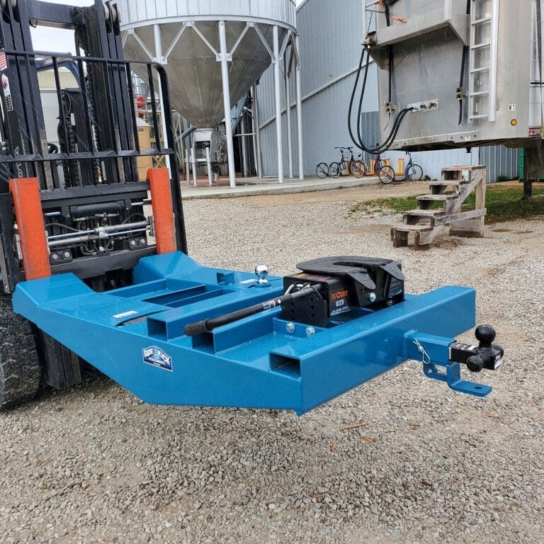 Hands-free Forklift Trailer Hitch & Hitch Attachments
